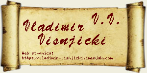 Vladimir Višnjički vizit kartica